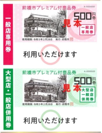前橋プレミアム付商品券